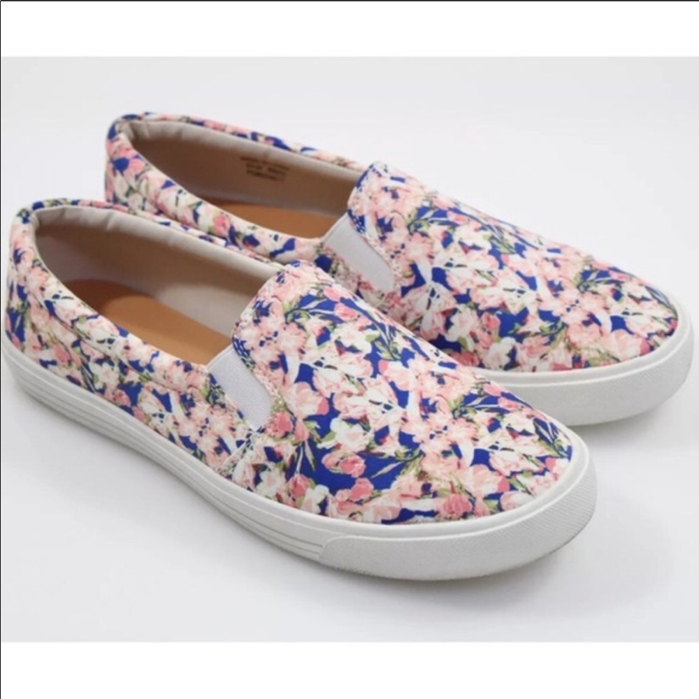 J. Crew Floral Slip On Shoes